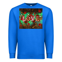 True Royal love  and leopard with keys Premium Sweatshirt - AdoDesignShop