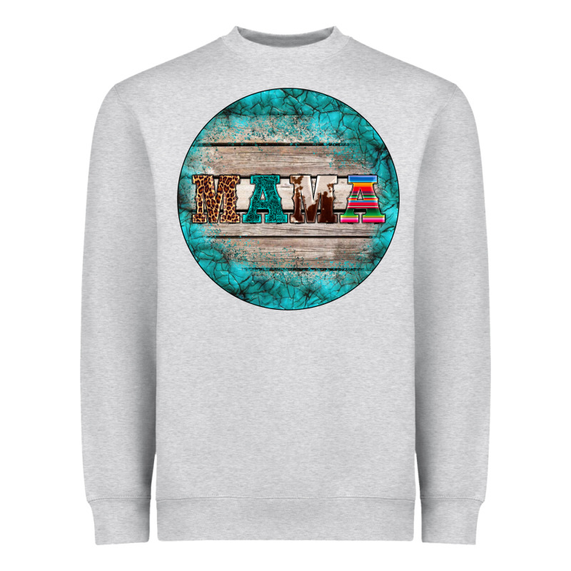 Western Turquoises Mama Ornament Heavyweight Sweatshirt by BarkalooDesign | Teevron