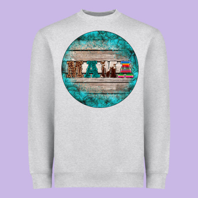 Western Turquoises Mama Ornament Heavyweight Sweatshirt Designed By Barkaloodesign