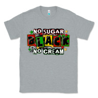 Heather Grey no sugar no cream black Classic Tee - CowGirlArtShop