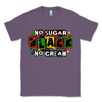 Lavender no sugar no cream black Classic Tee - CowGirlArtShop