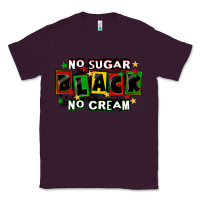 Plum no sugar no cream black Classic Tee - CowGirlArtShop