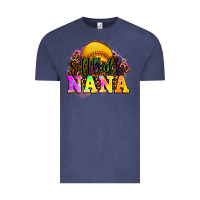 Vintage Denim softball nana Vintage Tee - OliviaCreatesArt