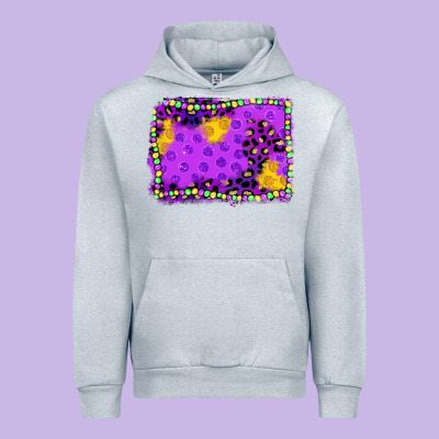 Mardi Gras Background Urban Hoodie Designed By Jahusdesignshop