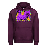 Mauve Wine mardi gras background Urban Hoodie - JahusDesignShop