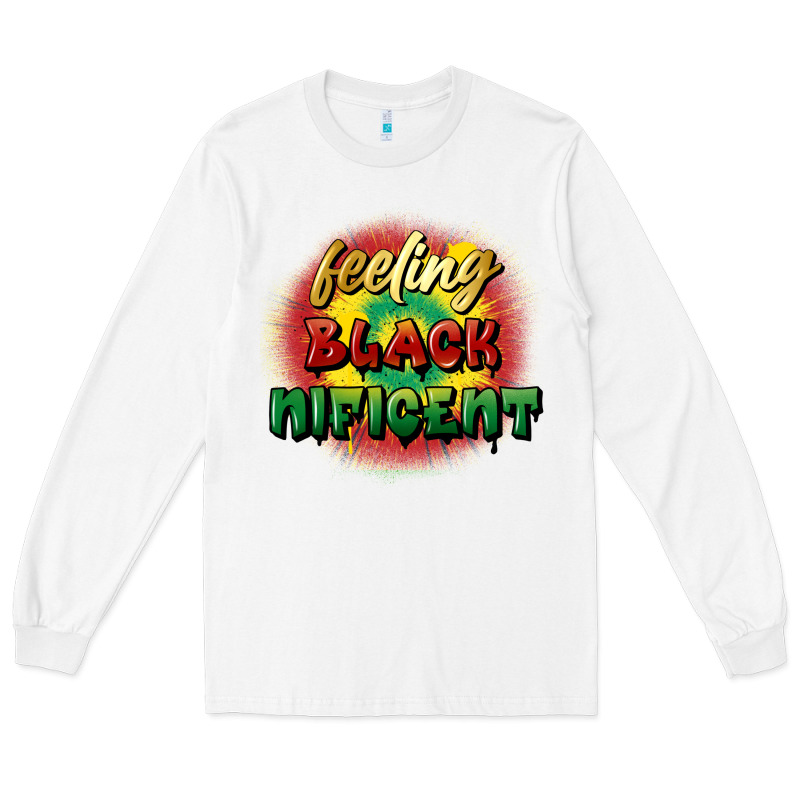 Feeling Blacknificent Long Sleeve Tee by FaDigitalArtStudio | Teevron