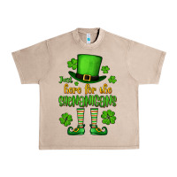 French Oak Just here for the shenanigans St. Patrick's Urban Heavy Tee - OliviaCreatesArt