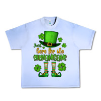 Grape Ice Just here for the shenanigans St. Patrick's Urban Heavy Tee - OliviaCreatesArt