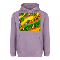Lavender st patricks coin and shamrock Heavyweight Hoodie - AdoDesignShop