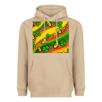 Mushroom st patricks coin and shamrock Heavyweight Hoodie - AdoDesignShop