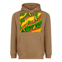 Toasted Coconut st patricks coin and shamrock Heavyweight Hoodie - AdoDesignShop