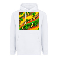 White st patricks coin and shamrock Heavyweight Hoodie - AdoDesignShop