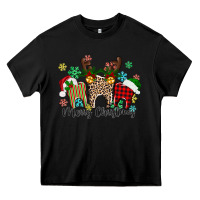Black Merry Christmas tooth Heavy Core Tee - texasbilliewilder