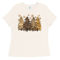 Bone merry christmas leopard trees Ladies Tee - CowGirlArtShop