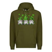Army Green st patricks gnomes Premium Hoodie - Jasminsmagicworld