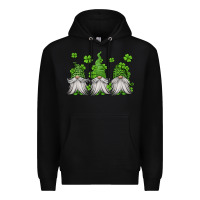 Black st patricks gnomes Premium Hoodie - Jasminsmagicworld