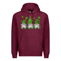 Burgundy st patricks gnomes Premium Hoodie - Jasminsmagicworld
