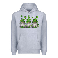 Heather Grey st patricks gnomes Premium Hoodie - Jasminsmagicworld