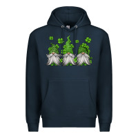Navy st patricks gnomes Premium Hoodie - Jasminsmagicworld