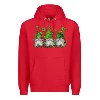 Red st patricks gnomes Premium Hoodie - Jasminsmagicworld
