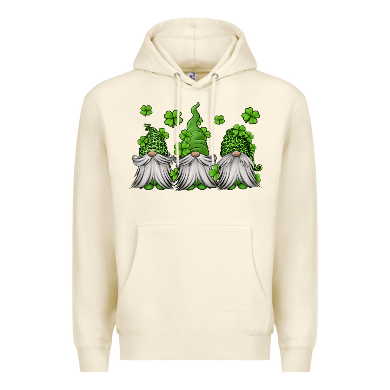 St Patricks Gnomes Premium Hoodie by Jasminsmagicworld | Teevron