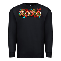 Black xoxo roses and keys Premium Sweatshirt - AdoDesignShop