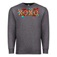 Charcoal Heather xoxo roses and keys Premium Sweatshirt - AdoDesignShop