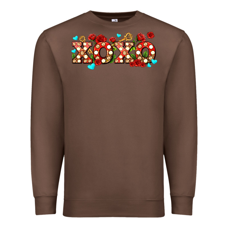 Xoxo Roses And Keys Premium Sweatshirt by AdoDesignShop | Teevron