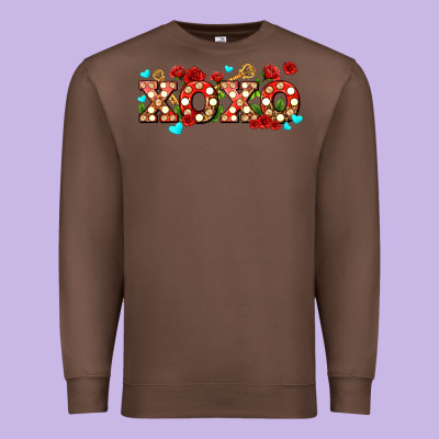 Xoxo Roses And Keys Premium Sweatshirt Designed By Adodesignshop