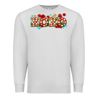 Dove Grey xoxo roses and keys Premium Sweatshirt - AdoDesignShop