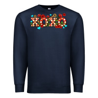 Navy xoxo roses and keys Premium Sweatshirt - AdoDesignShop