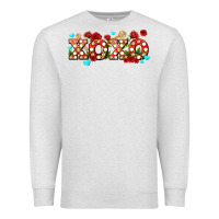 Oatmeal Heather xoxo roses and keys Premium Sweatshirt - AdoDesignShop