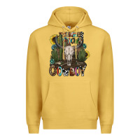 Antique Gold summer down cowboy Premium Hoodie - CowhideDigitalArt