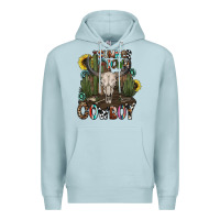 Blue Mist summer down cowboy Premium Hoodie - CowhideDigitalArt