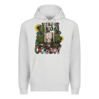 Dove Grey summer down cowboy Premium Hoodie - CowhideDigitalArt