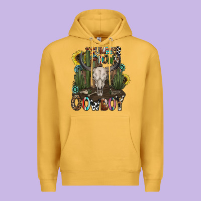 Summer Down Cowboy Premium Hoodie Designed By Cowhidedigitalart