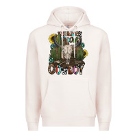 Pale Pink summer down cowboy Premium Hoodie - CowhideDigitalArt