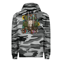 Slate Camo summer down cowboy Premium Hoodie - CowhideDigitalArt