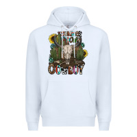White summer down cowboy Premium Hoodie - CowhideDigitalArt