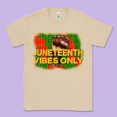 Juneteenth Vibes Only Classic Tee Designed By Cowgirlartshop