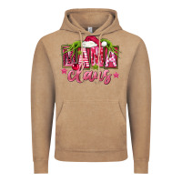 Vintage Coffee Pink Christmas Mama Claus Vintage Hoodie - FaDigitalArtStudio