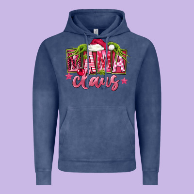 Pink Christmas Mama Claus Vintage Hoodie Designed By Fadigitalartstudio