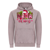Vintage Zinc Pink Christmas Mama Claus Vintage Hoodie - FaDigitalArtStudio