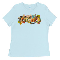 Baby Blue fall teacher Ladies Tee - CowGirlArtShop