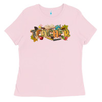 Bubblegum Pink fall teacher Ladies Tee - CowGirlArtShop