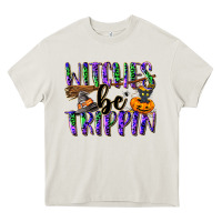 Cream Witches be trippin Heavy Core Tee - NancyCooperArtShop