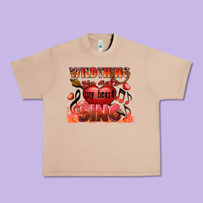 Valentine's Day Wild Thing You Make My Heart Sing Urban Heavy Tee Designed By Fadigitalartstudio