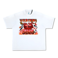 White Valentine's Day wild thing you make my heart sing Urban Heavy Tee - FaDigitalArtStudio