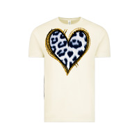 Vintage Arctic Dalmatians Heart Gold Glitter Vintage Tee - Jasminsmagicworld