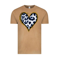 Vintage Camel Dalmatians Heart Gold Glitter Vintage Tee - Jasminsmagicworld
